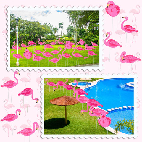 Yuntau outdoor flamingo decor for lawns, patios, and gardens