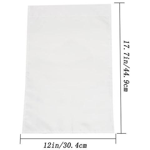 Yuntop polyester flags blank white two-sided for indoor outdoor use