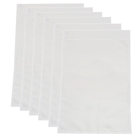 Yuntop six-pcs garden flags blank white for DIY decor and gifting