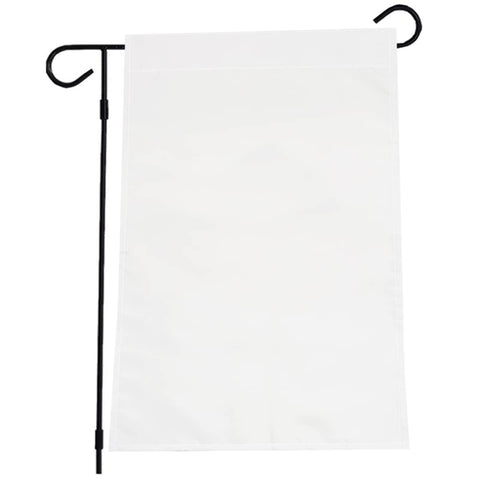Yuntop soft polyester garden flag blank white for year-round display