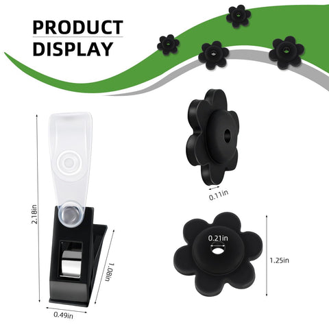 Yuntop tiger clips for garden flags secure to poles with strong grip