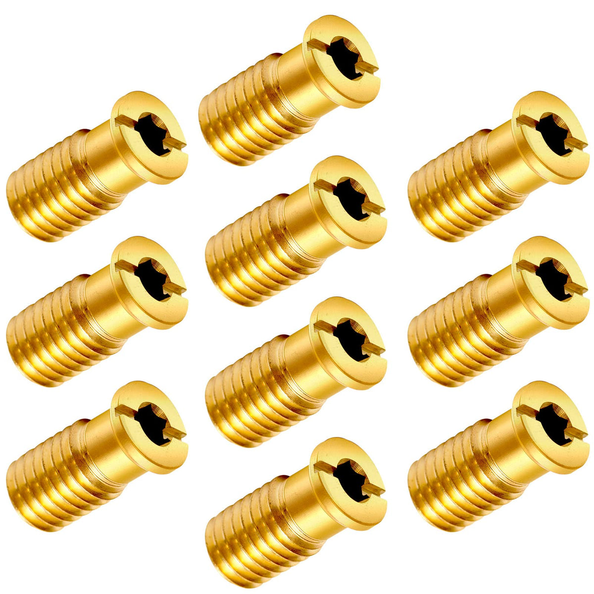 YUNVI brass pool cover anchors screws kit in a 10-pack for durable outdoor use.