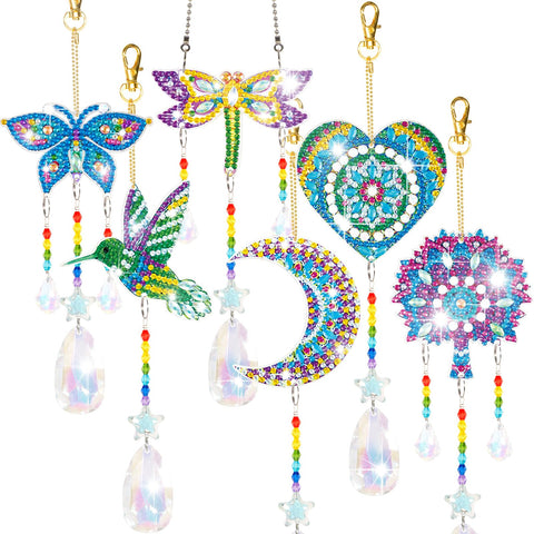 YUNVI diamonds paintings suncatcher butterfly for garden decor and sunlit sparkle.
