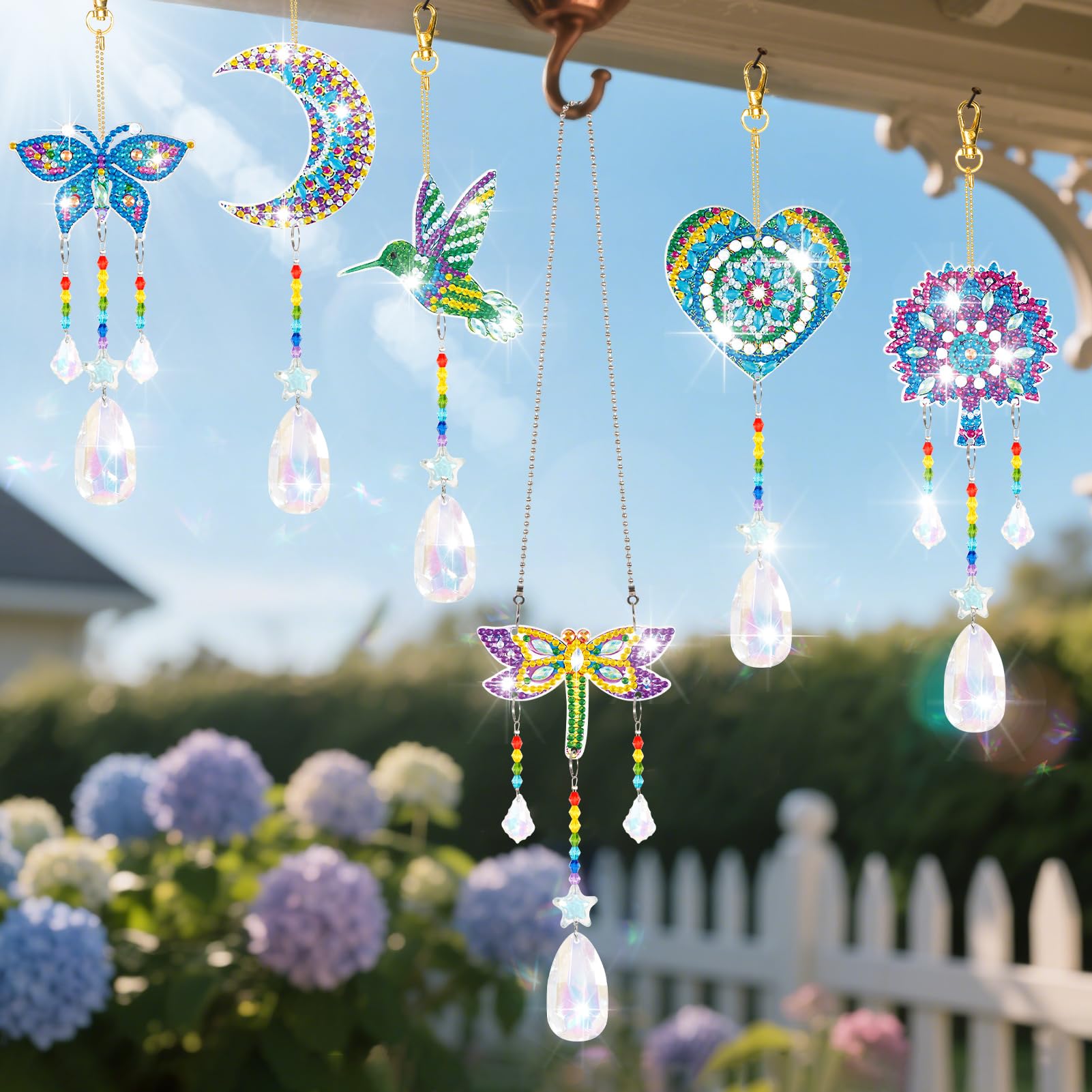 YUNVI diamonds paintings suncatcher dragonfly designed to catch light in any room.