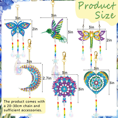 YUNVI diamonds paintings suncatcher heart to brighten windows with shimmering color.