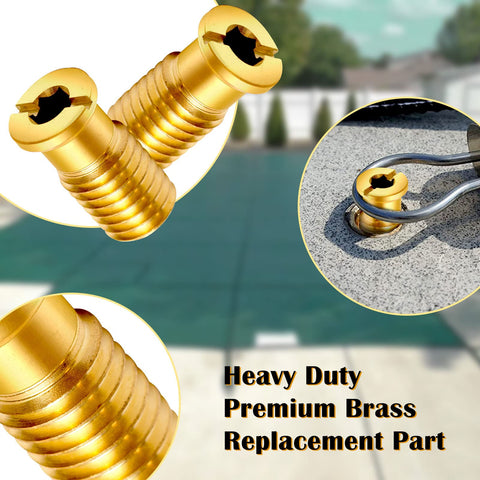 YUNVI weatherproof brass fasteners withstand stormy conditions for pool safety.