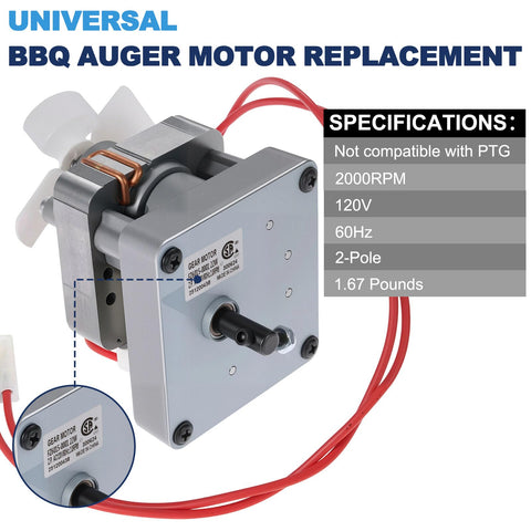 Yunziling 2.0 RPM auger motor compatibility chart demonstrates broad grill support.