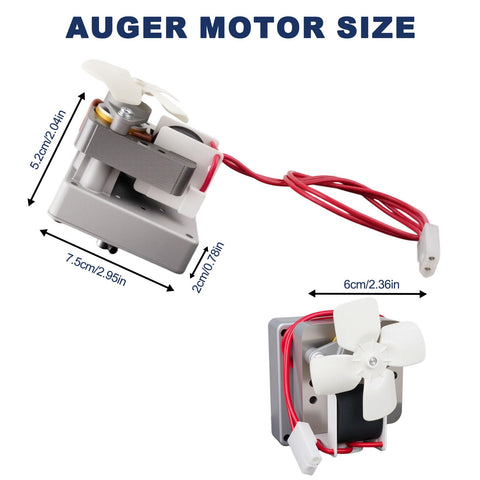 Yunziling 2.0 RPM auger motor installed on pellet grill suggests quick plug-and-play install.
