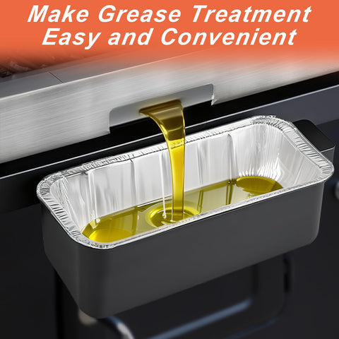 YUNZT drip tray foil liner for 22-inch models makes grease disposal quick.