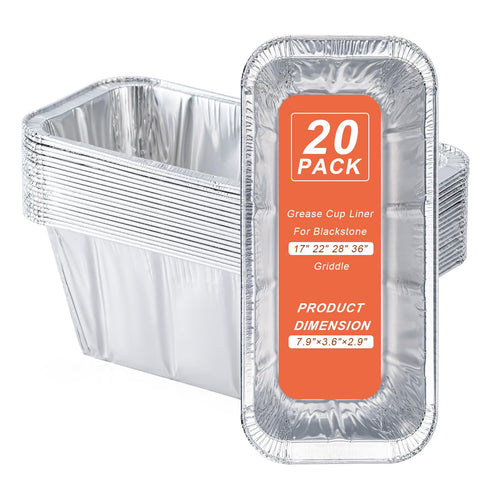 YUNZT grease cup liner fits 17–36 inch Blackstone griddles for mess-free drips.