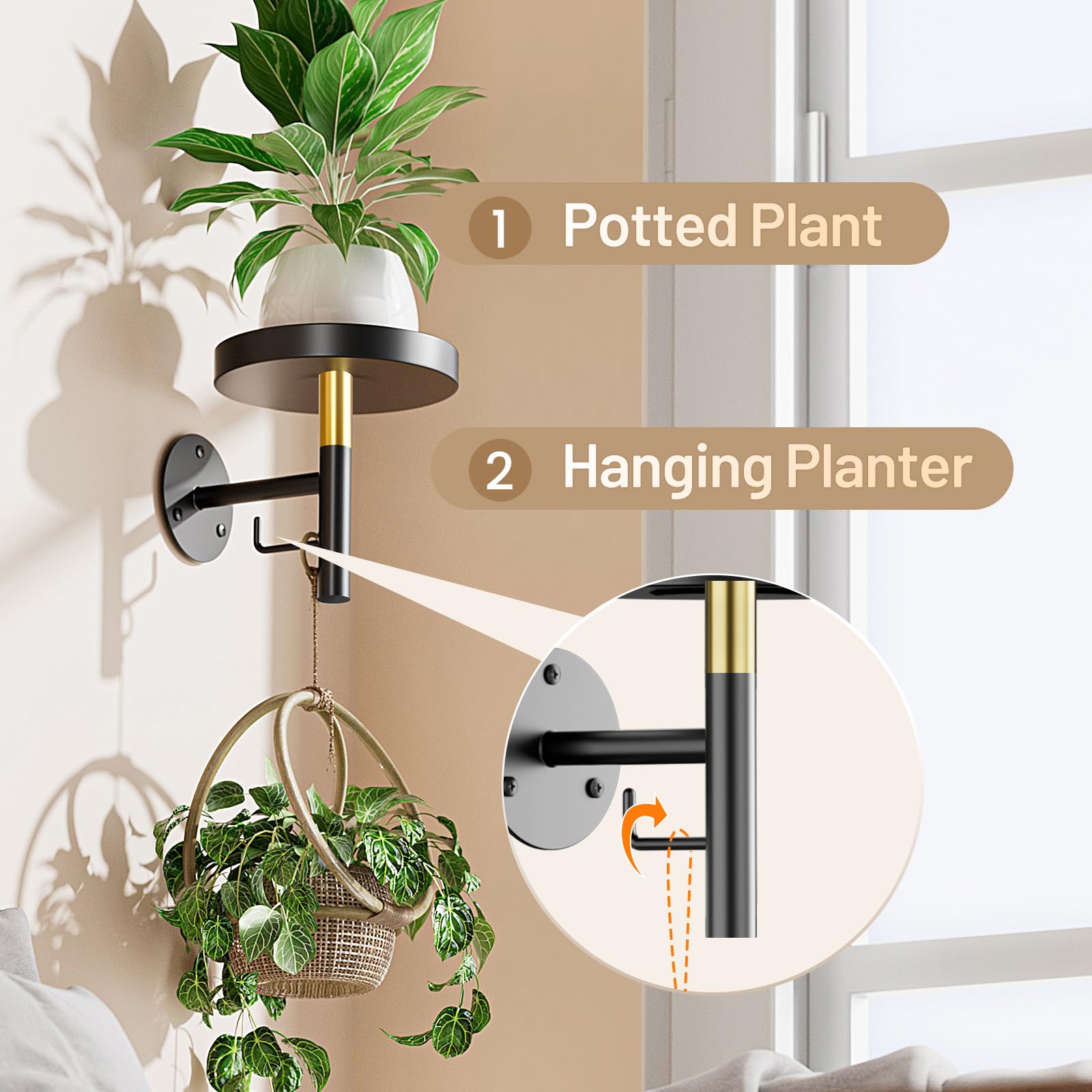Durable Yuoros planter uses premium materials for lasting use.