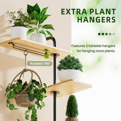 YUOROS wall plant holder foldable for compact room layouts and versatile setups