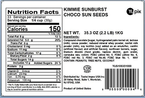 Close-up of colorful candy coating on Yupik Kimmie Sunbursts seeds.