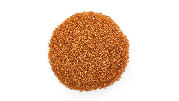 Yupik Teff Seeds simmering in pot suggests easy cooking.