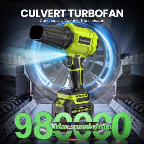 YUQUESEN dual-battery runtime supports longer cleaning sessions
