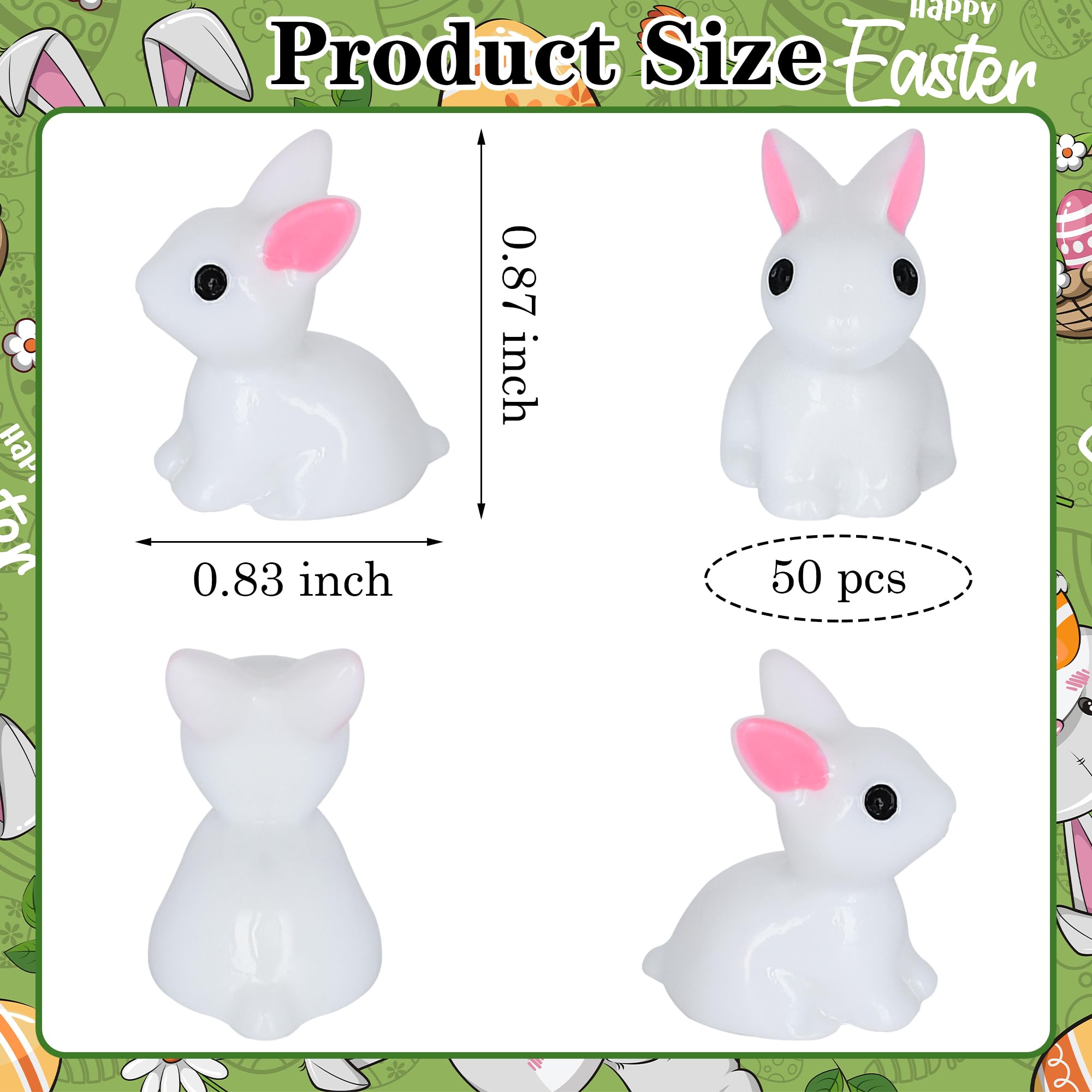 Yuronam dollhouse bunny decor adds charm to vignette displays.