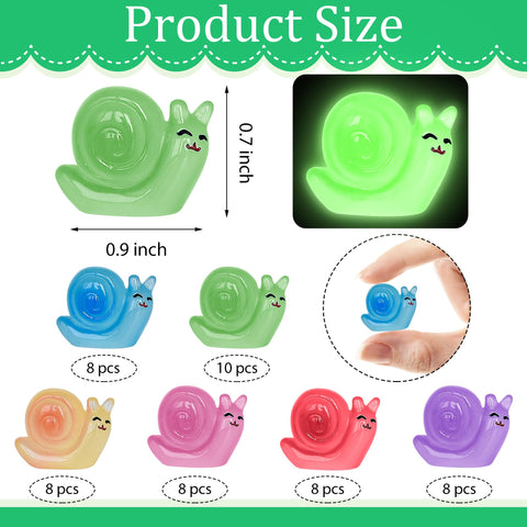 Yuronam resin snail figurines colored for vibrant garden micro landscapes