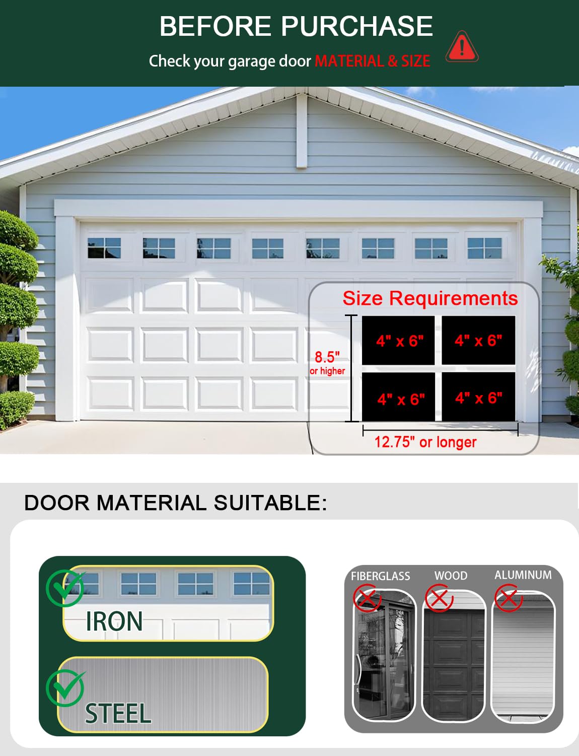 YURROAD instant curb appeal for a high-end look on steel doors.