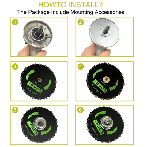 Yutacorex blade adapter collar nut left-hand thread for secure fit