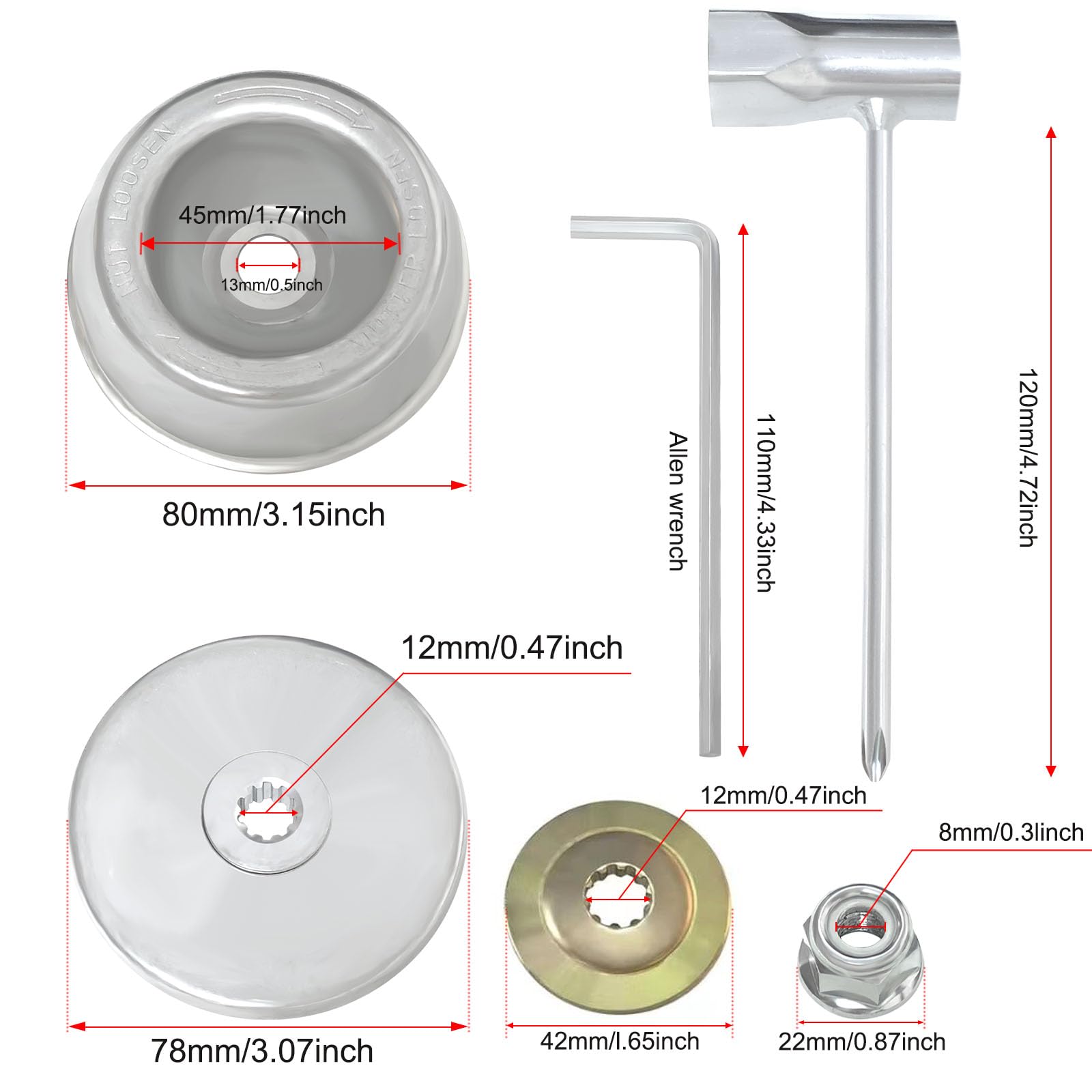 Yutacorex blade adapter thrust washer improves torque transfer and wear resistance