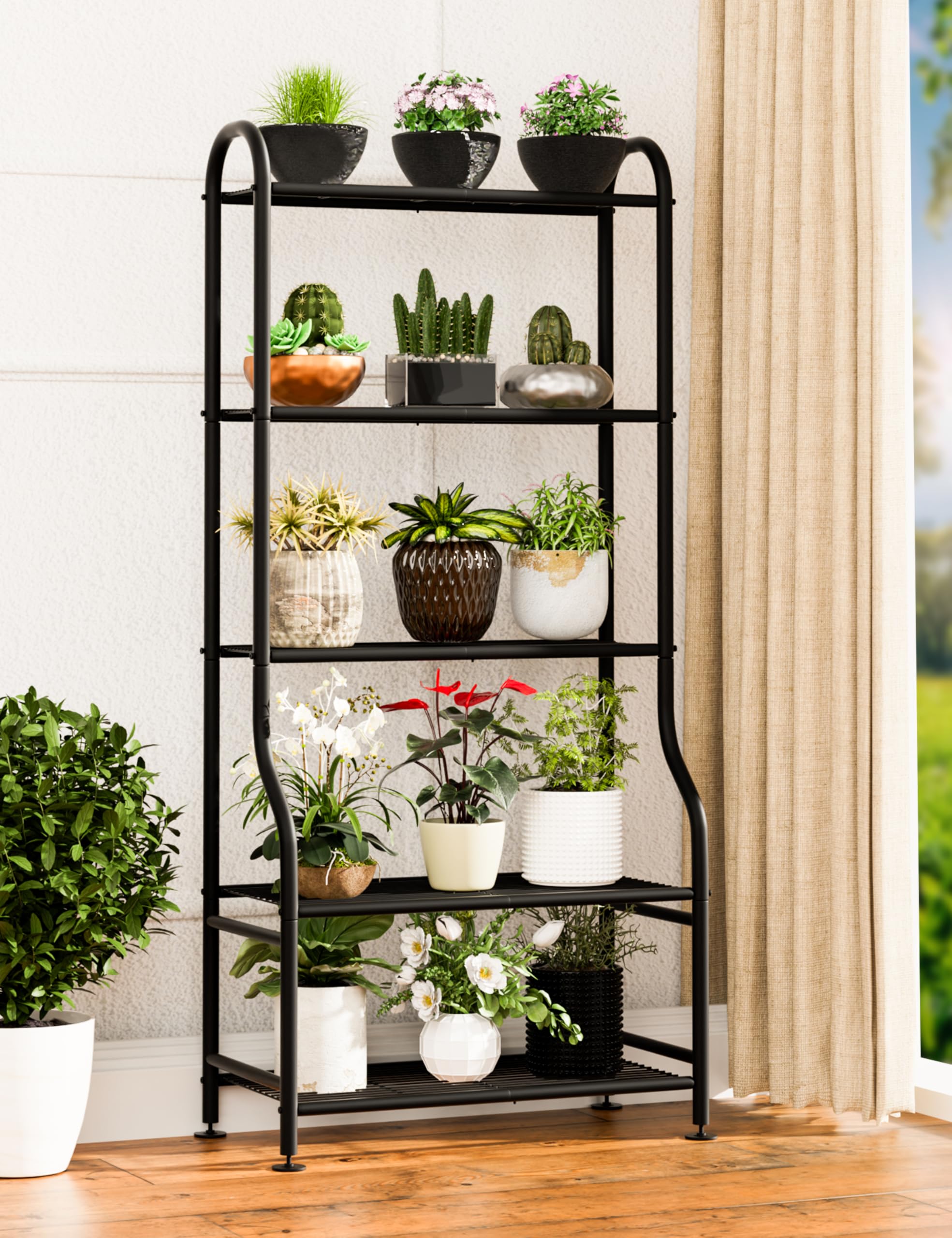 Yutrchey setup shown indoors and outdoors for versatile gardening displays.
