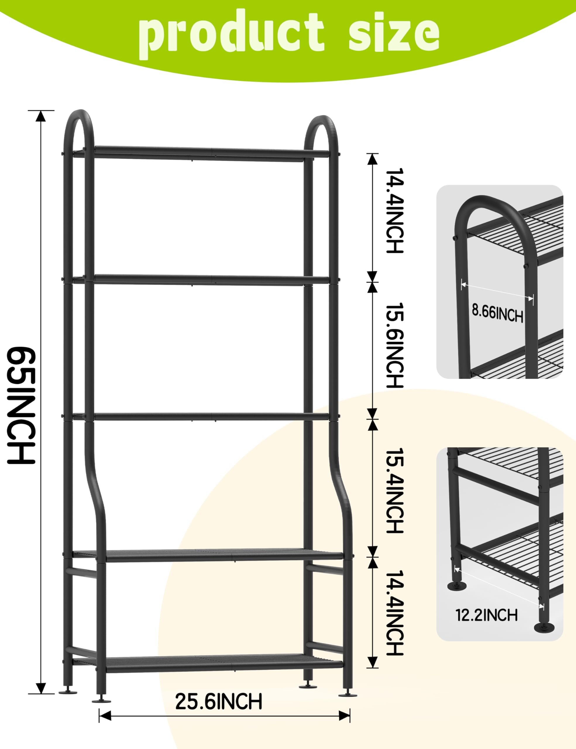 Four wall-fix kits from Yutrchey secure the unit to the wall for safety.
