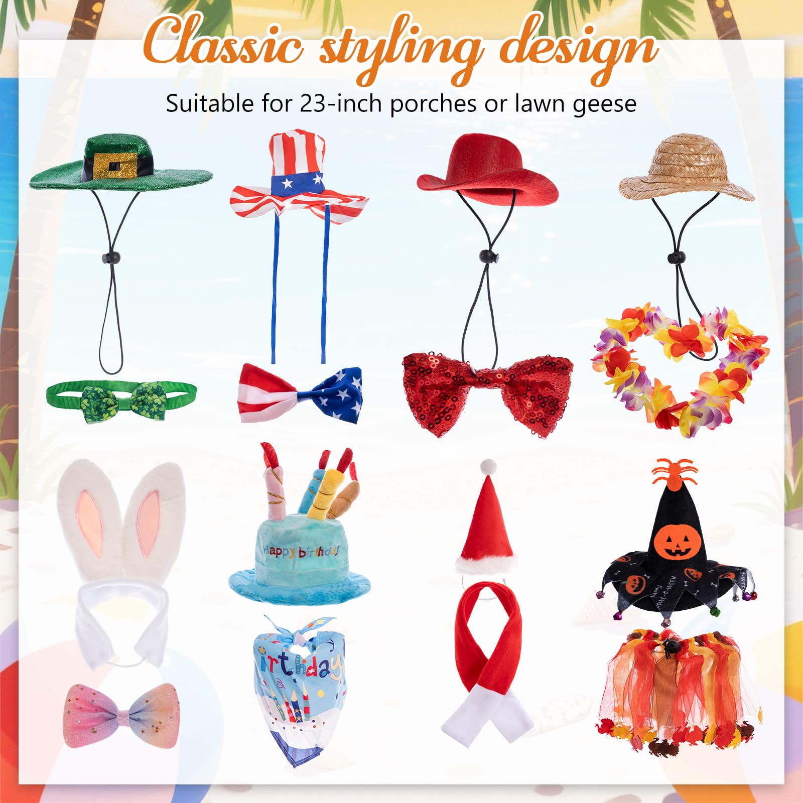 Yutzoou goose costume hats with elastic cord provide a secure, comfortable fit
