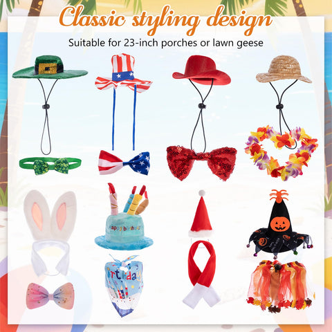 Yutzoou goose costume hats with elastic cord provide a secure, comfortable fit