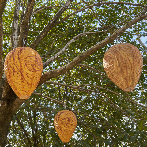 Yuvrwink eight-pack wasp nest decoy showing simple installation