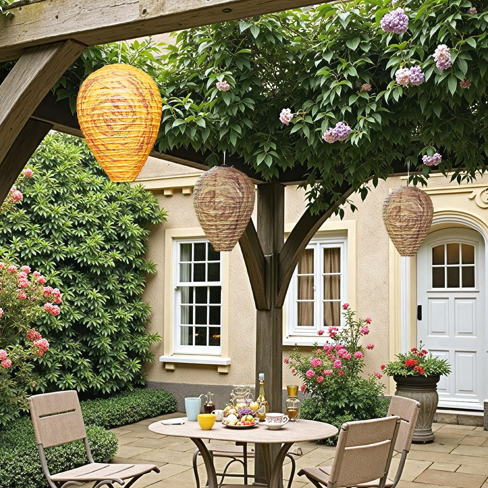 Yuvrwink hornet deterrent in garden promotes a calmer outdoor area