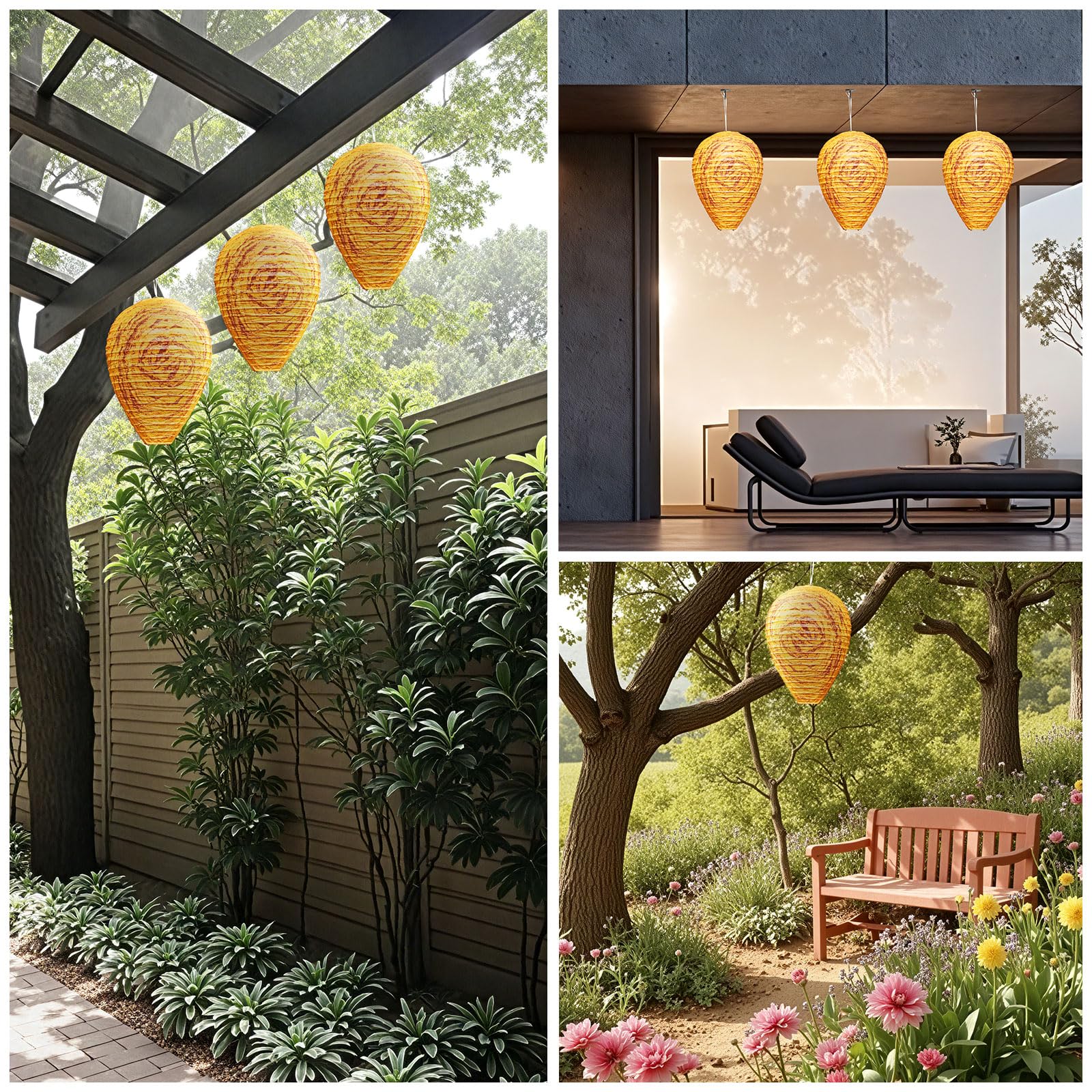Yuvrwink nest deco on tree branch provides visible deterrent with minimal setup