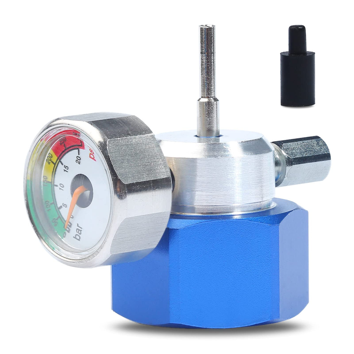 YUXIVCNE airsoft propane fill adapter with gauge for precise gas monitoring during field skirmishes