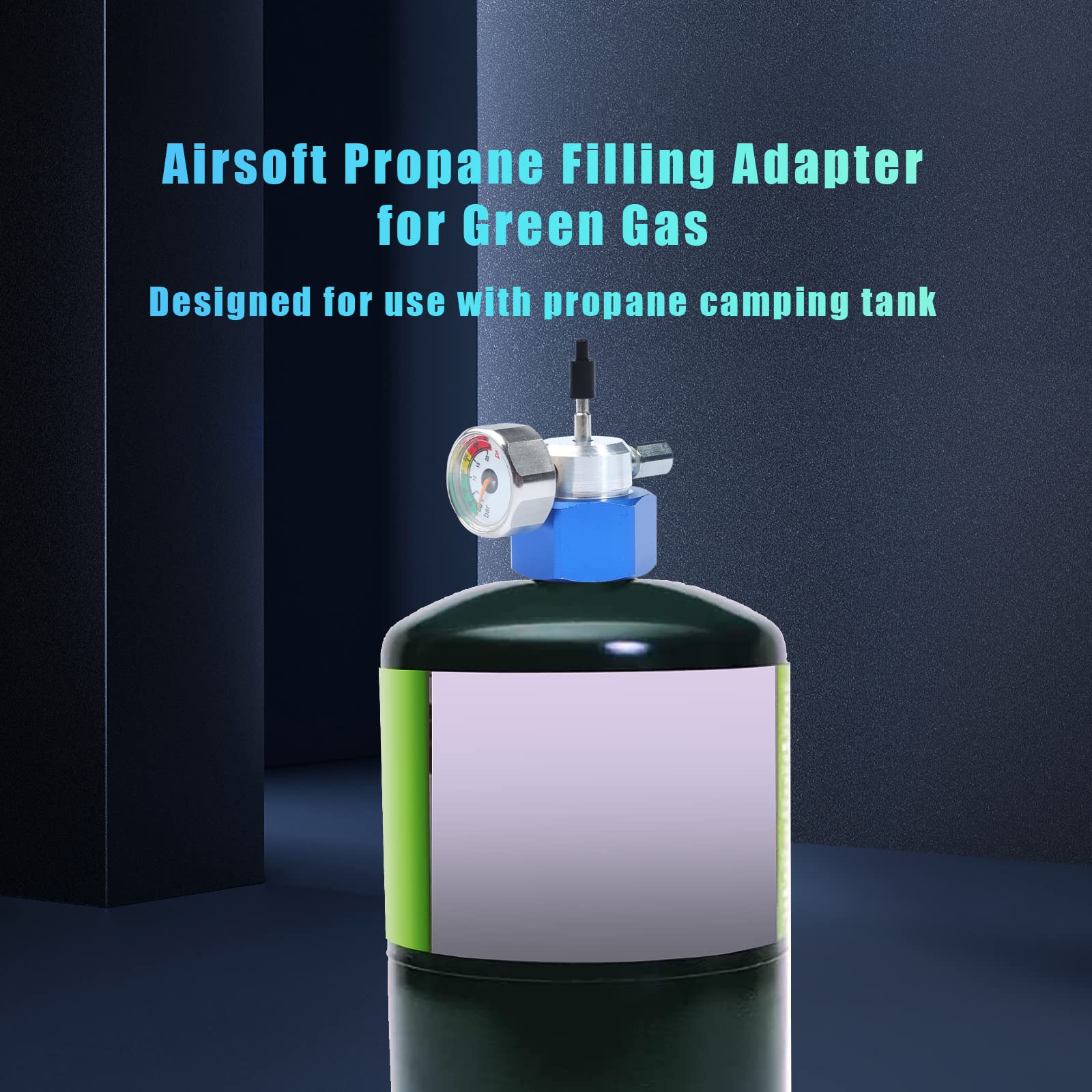 YUXIVCNE propane adapter with thimble protective cover enhances safety during refueling