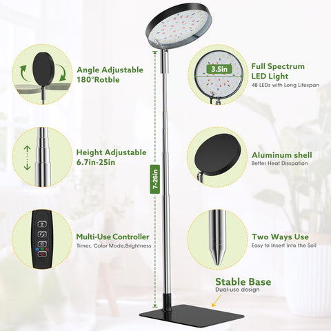 YUYMIKA Light inserted into soil for tool-free installation