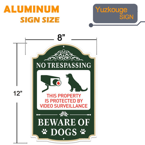 Yuzkouge private property sign 2-pack keeps trespassers informed with legible, durable notices.