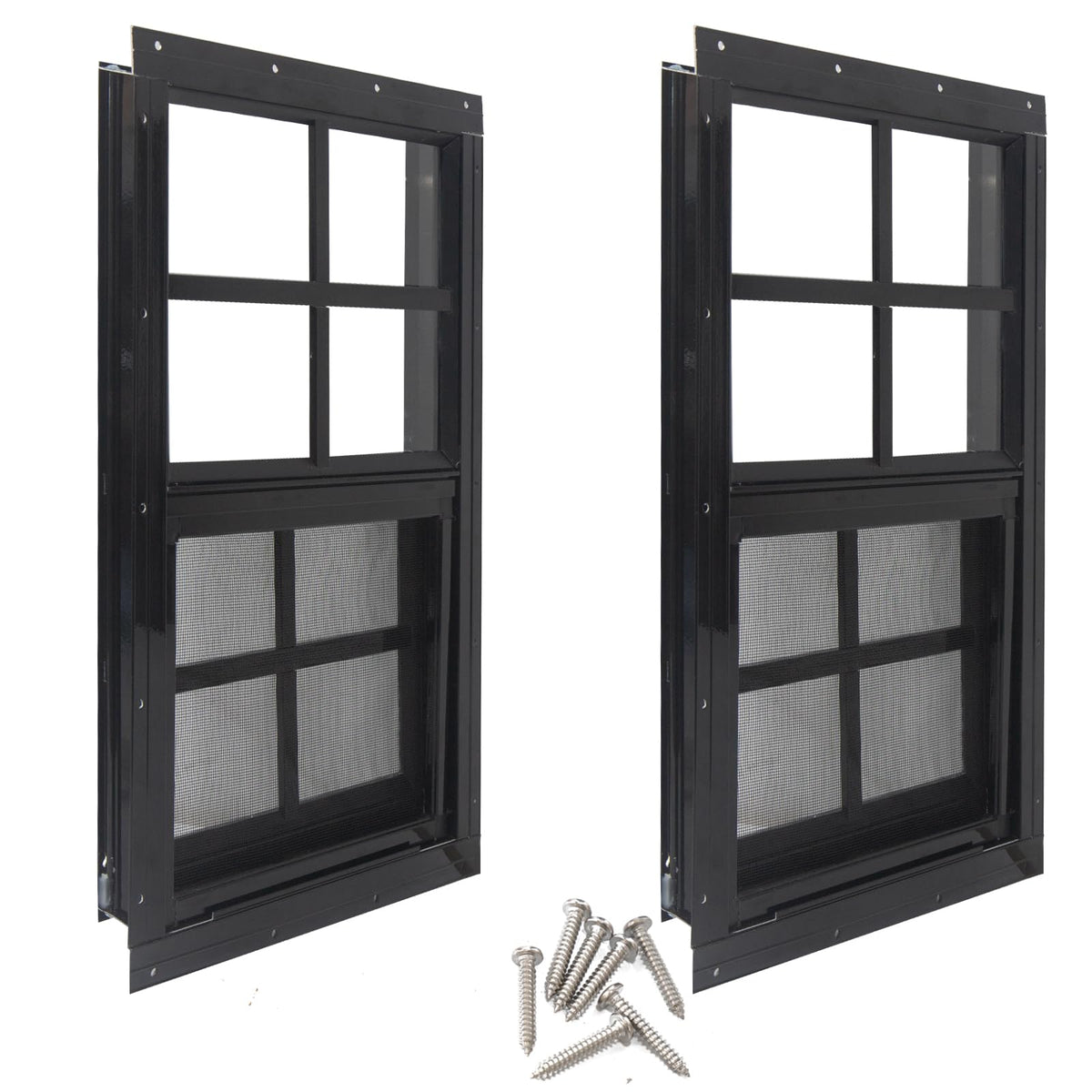 Yuzzy 12x18 shed window with tempered glass for clear visibility and durability.