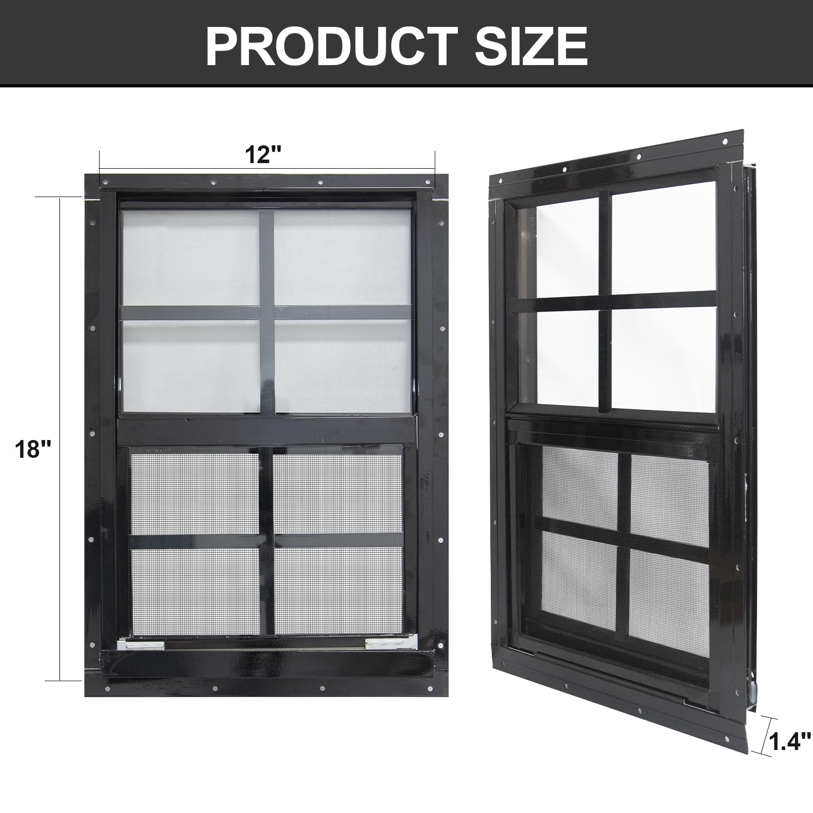 Yuzzy two pack shed windows ideal for quick upgrades and cost efficiency.