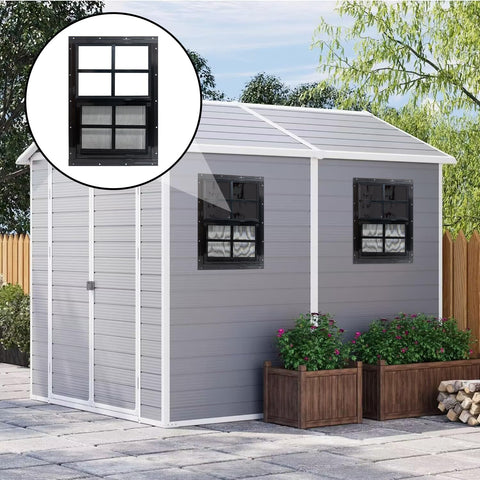Yuzzy aluminum frame shed window offers sturdy, weather-ready installation.