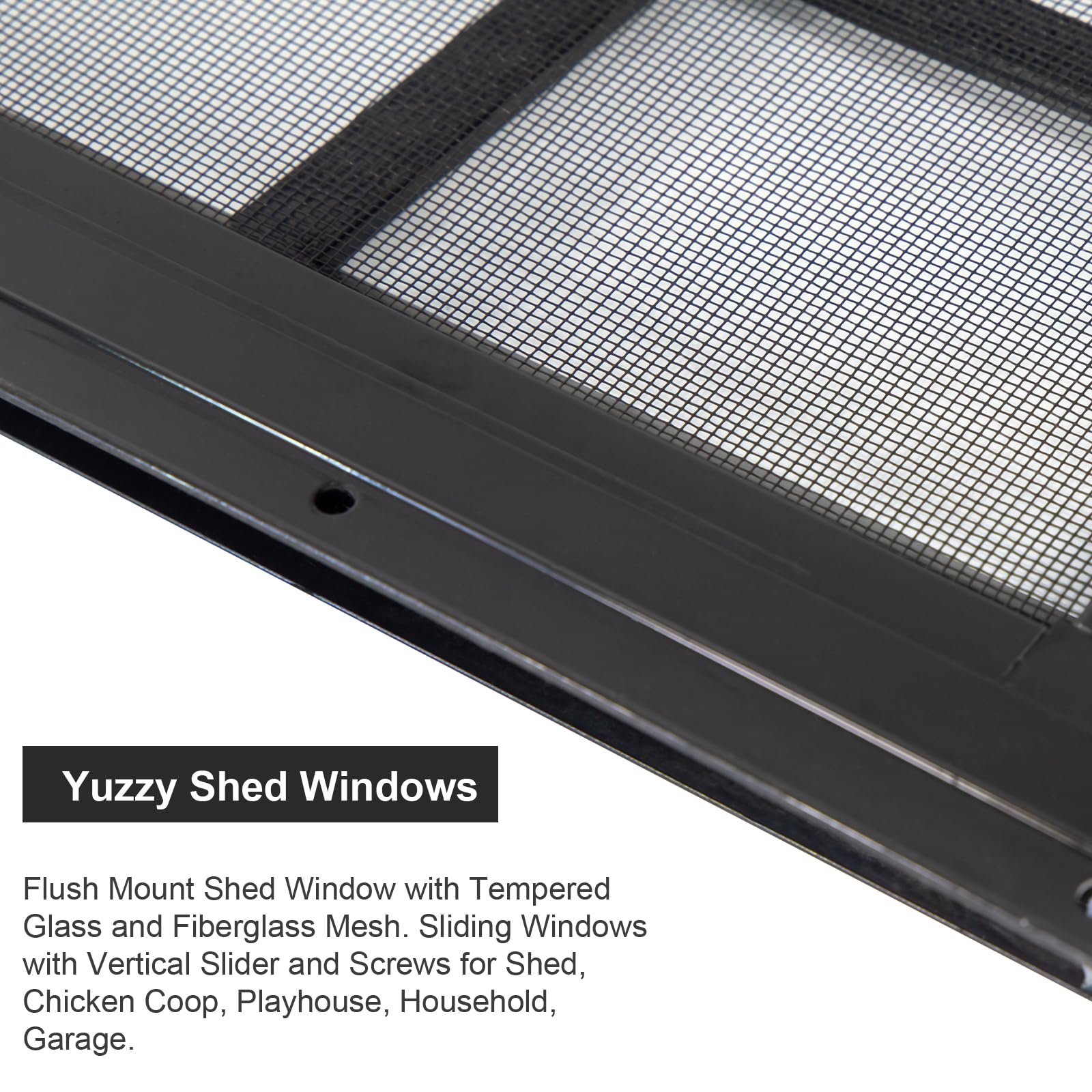 Yuzzy versatile window for chicken coops and playhouses with ample daylight.