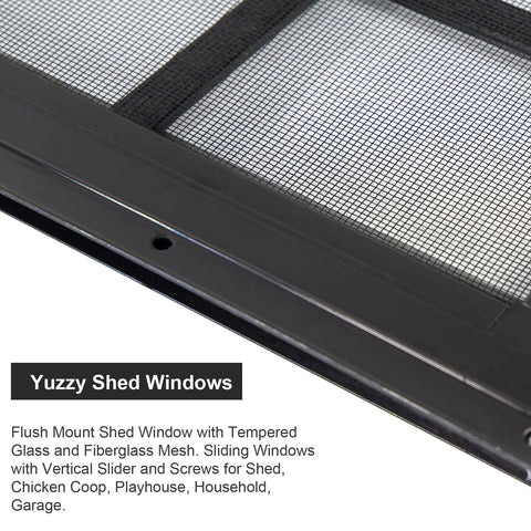 Yuzzy versatile window for chicken coops and playhouses with ample daylight.