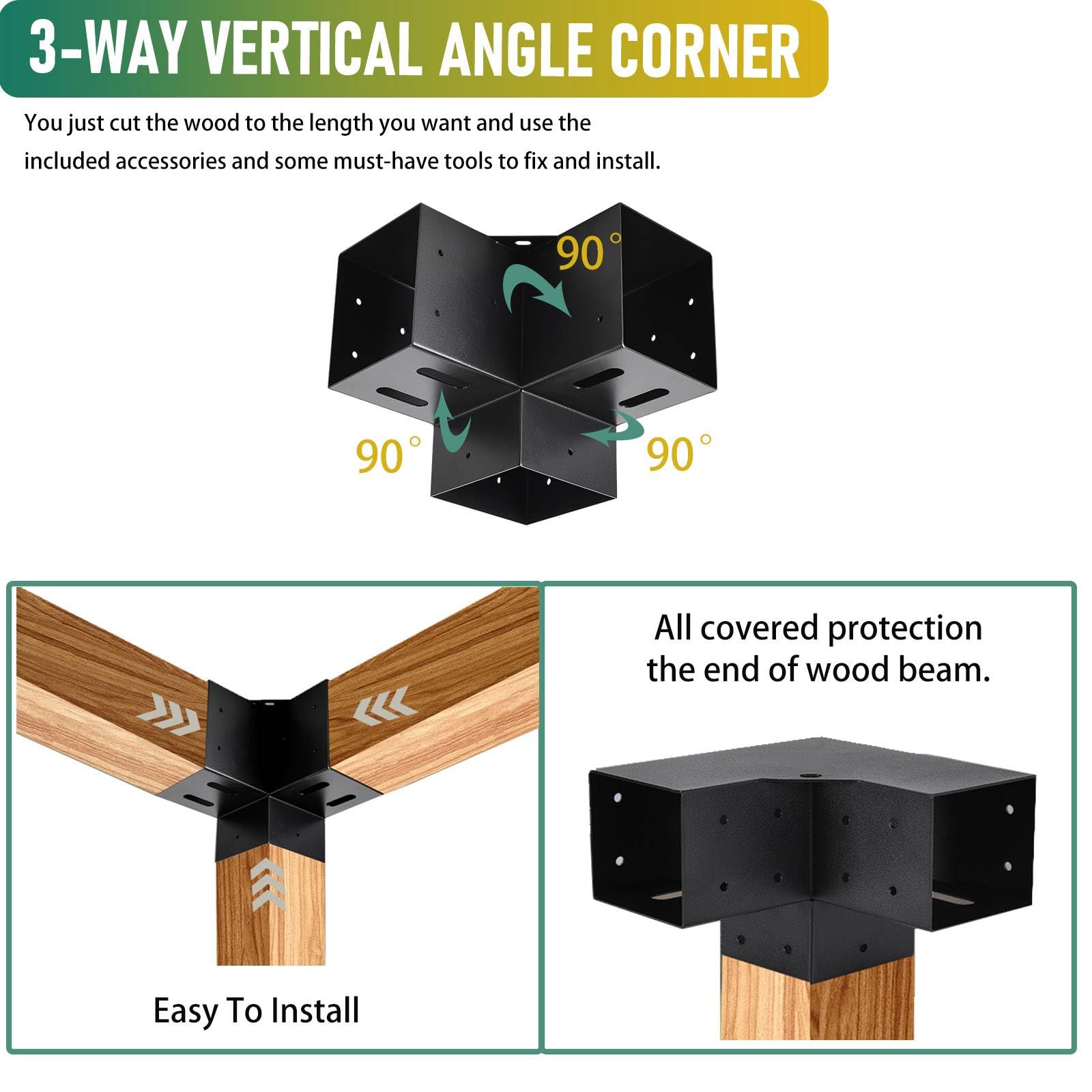 YVHFWOY easy-install kit includes twist drill and 72 screws for quick assembly.