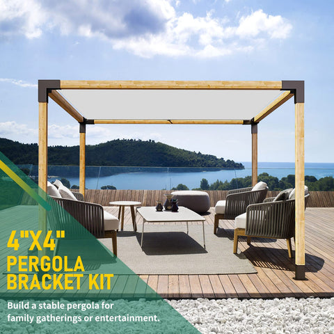YVHFWOY versatile modular bracket suitable for pergolas, arbors, and gardens.
