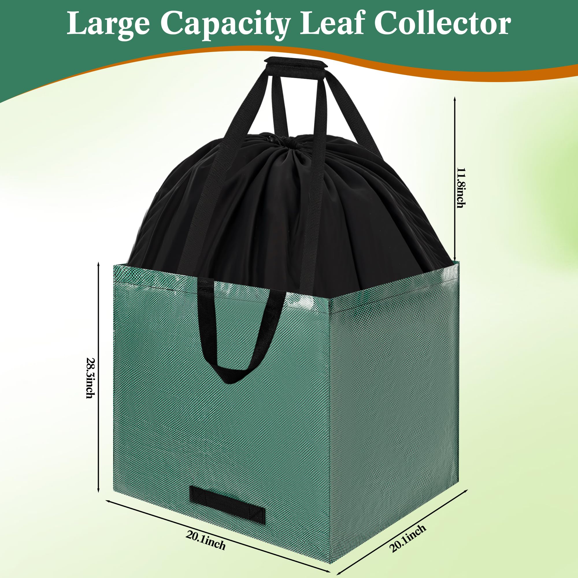 YVVZHOU PANN upright yard bag stands open for easy loading
