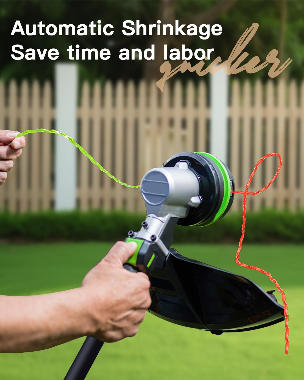 YWTESCH 0.095-inch line, 14 ft per roll, supports longer trimming sessions.