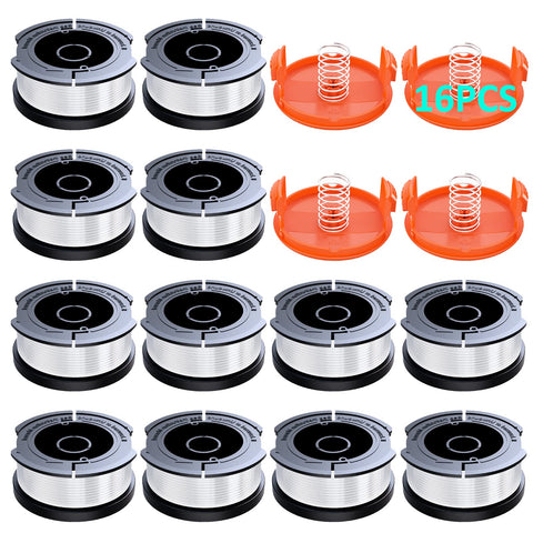YWTESCH spool-cap set for Black+Decker trimmers enables quick refills.