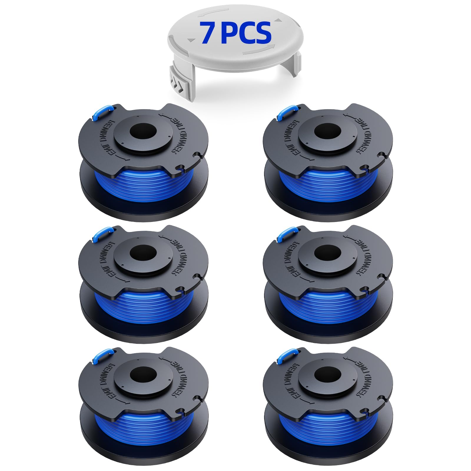 YWTESCH 7-pack string for Ryobi AC14RL3A delivers quick, durable refills for home lawns.