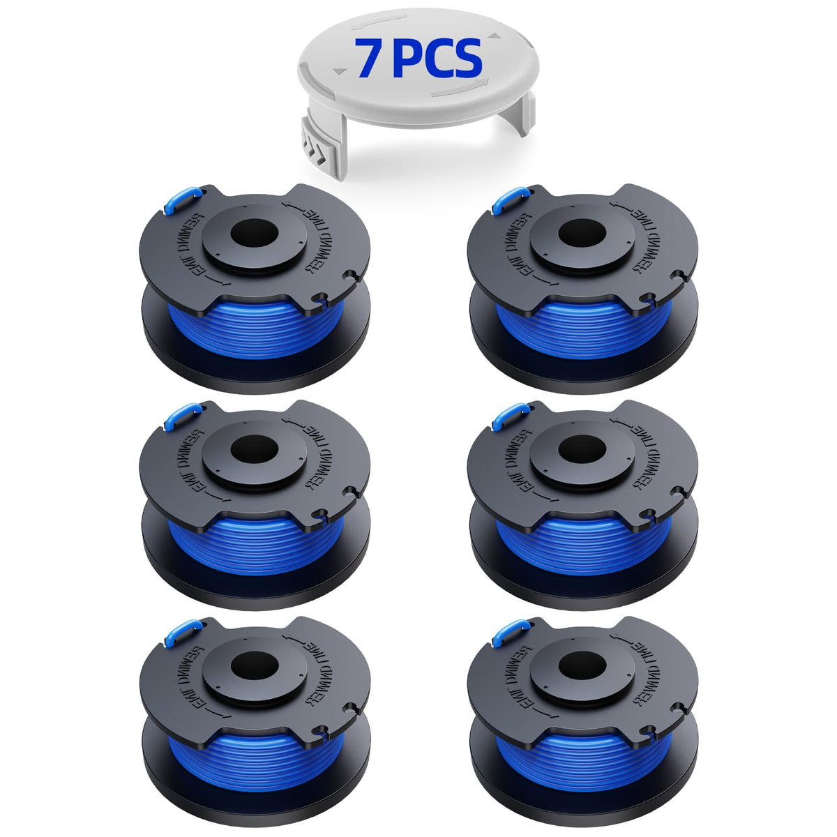 YWTESCH 7-pack string for Ryobi AC14RL3A delivers quick, durable refills for home lawns.