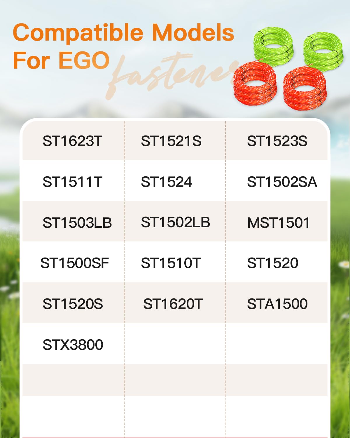 YWTESCH AL2420PD compatible with EGO 15-Inch trimmers