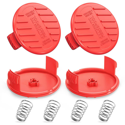 YWTESCH CMZST120SC spool cap 4-pack, compatible with Craftsman trimmers, secures line protection.