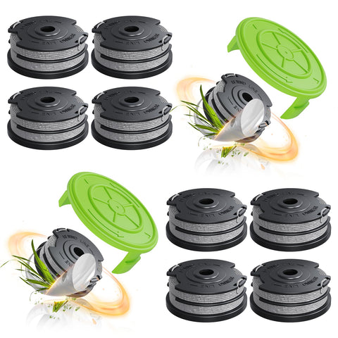 YWTESCH dual-line spool for Greenworks, smooth auto-feed during mowing.